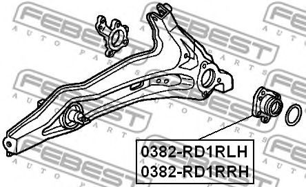 Купить запчасть FEBEST - 0382-RD1RLH Ступица 0382-RD1RLH