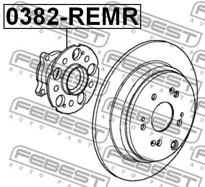 Купить запчасть FEBEST - 0382-REMR Ступица задняя HONDA CR-V RE3/RE4 2007-2012 0382-REMR