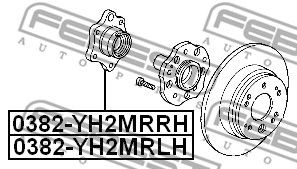 Купить запчасть FEBEST - 0382-YH2MRLH Ступица 0382-YH2MRLH