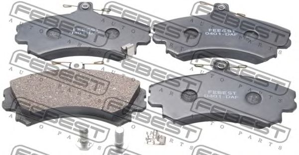 Купить запчасть FEBEST - 0401-DAF Колодки передние 0401-DAF