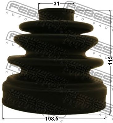 Купить запчасть FEBEST - 0415-V75RR Пыльник ШРУСа внутренний NISSAN PATROL Y62 2010.03- 0415-V75RR