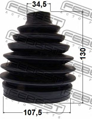 Купить запчасть FEBEST - 0417P-V97WR Пыльник ШРУСа внешний MITSUBISHI PAJERO/MONTERO V80,90# 2006.09- 0417P-V97WR
