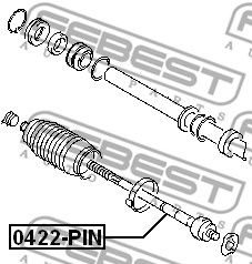 Купить запчасть FEBEST - 0422-PIN Тяга рулевая MITSUBISHI PAJERO IO H60,70# 1998.03-2007.06 0422-PIN