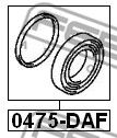 Купить запчасть FEBEST - 0475-DAF Ремкомплект тормозного суппорта 0475-DAF