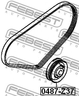 Купить запчасть FEBEST - 0487-Z37 Ролик натяжной 0487-Z37