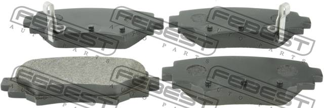 Купить запчасть FEBEST - 0501-BMR КОЛОДКИ ТОРМОЗНЫЕ ЗАДНИЕ подходит для MAZDA 3 BM 2013-2015 0501-BMR
