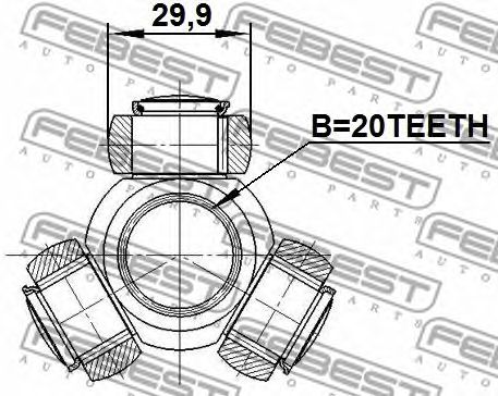 Купить запчасть FEBEST - 0516DY3WAT 