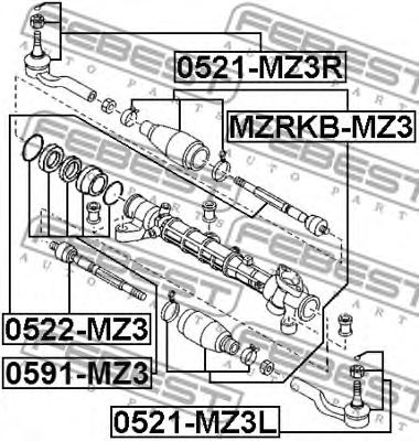 Купить запчасть FEBEST - 0521MZ3R 