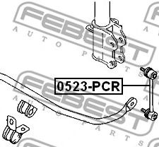 Купить запчасть Febest - 0523PCR Тяга стабилизатора зад прав/лев MAZDA 323 BJ 1998-2004