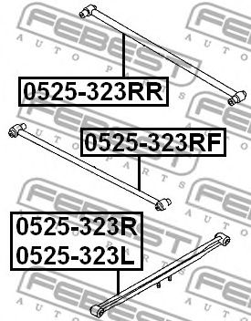 Купить запчасть Febest - 0525323RR Тяга подвески поперечная  зад прав/лев MAZDA 323 BJ 1998-2004
