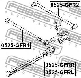 Купить запчасть Febest - 0525GFRR Тяга подвески продольная  зад прав MAZDA 323 BJ 1998-2004