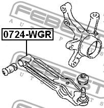 Купить запчасть FEBEST - 0724WGR Рычаг подвески нижний  перед прав/лев SUZUKI WAGON R+ MA63S 1999-2010