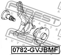 Купить запчасть Febest - 0782GVJBMF Ступица колеса перед прав/лев SUZUKI GRAND VITARA/ESCUDO JB416/JB420/JB627 2006-2014