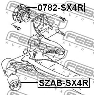 Купить запчасть FEBEST - 0782-SX4R Ступица 0782-SX4R