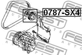 Купить запчасть FEBEST - 0787-SX4 Ролик натяжной 0787-SX4