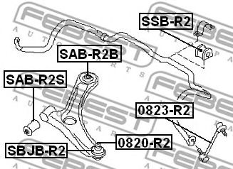 Купить запчасть FEBEST - 0820R2 Опора шаровая нижнего рычага перед прав/лев SUBARU R1 R24 2004.11- [JP]