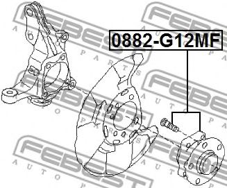 Купить запчасть FEBEST - 0882-G12MF Ступица в сборе передняя SUBARU LEGACY B15 2014.08-2020.12 0882-G12MF