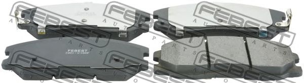 Купить запчасть FEBEST - 1001-C100F Колодки передние CHEVROLET CAPTIVA (C100) 2007- 1001-C100F