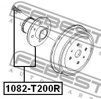 Купить запчасть FEBEST - 1082-T200R Ступица задняя CHEVROLET AVEO (T200) 2003-2008 1082-T200R