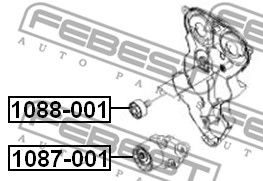 Купить запчасть FEBEST - 1087-001 Ролик натяжной ГРМ CHEVROLET LACETTI 1087-001