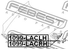 Купить запчасть FEBEST - 1099-LACLH Петля капота левая CHEVROLET LACETTI 1099-LACLH