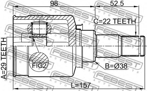 Купить запчасть FEBEST - 1111T250 
