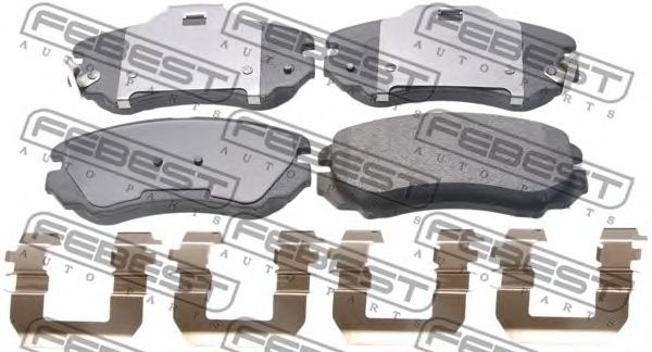 Купить запчасть FEBEST - 1201-ELANF Колодки передние HYUNDAI TUCSON 2004-2010 1201-ELANF