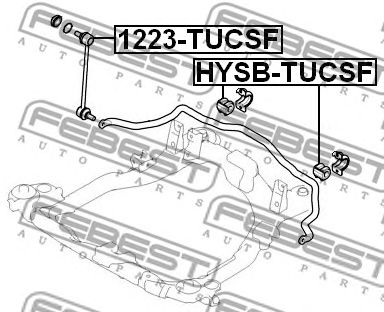 Купить запчасть FEBEST - 1223-TUCSF Тяга стабилизатора 1223-TUCSF