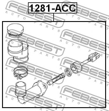 Купить запчасть FEBEST - 1281-ACC Цилиндр сцепления главный 1281-ACC