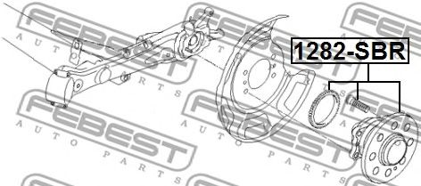 Купить запчасть FEBEST - 1282-SBR Ступица задняя HYUNDAI ACCENT 11/BLUE USA 2011- 1282-SBR