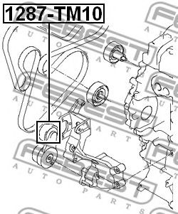 Купить запчасть FEBEST - 1287-TM10 Ролик натяжной HYUNDAI SANTA FE (CM) 2006-2012 1287-TM10