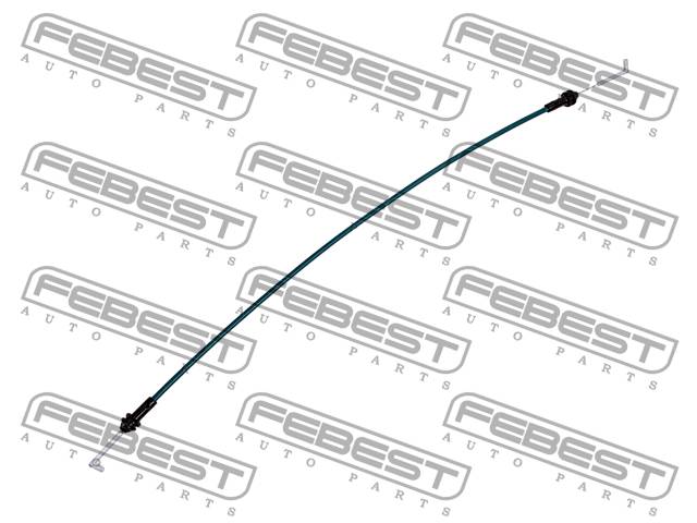 Купить запчасть FEBEST - 1299-DCCER Трос внешн ручки двери KIA SPECTRA, CERATO 04- 1299-DCCER