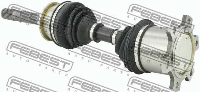 Купить запчасть FEBEST - 1414-MUS ПРИВОД В СБОРЕ ПРАВЫЙ 498.5X28 подходит для SSANG YONG KORANDO 1993-2008 1414-MUS