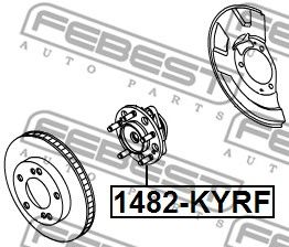 Купить запчасть FEBEST - 1482-KYRF Ступица передняя 1482-KYRF