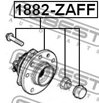 Купить запчасть FEBEST - 1882-ZAFF Ступица 1882-ZAFF