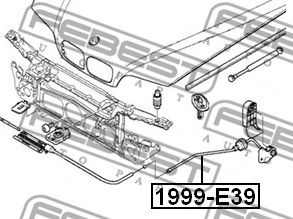 Купить запчасть FEBEST - 1999-E39 Трос капота 1999-E39