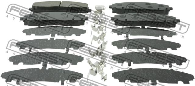Купить запчасть FEBEST - 2001-VOYRTF КОЛОДКИ ТОРМОЗНЫЕ ПЕРЕДНИЕ подходит для CHRYSLER VOYAGER V 2007-2016 2001-VOYRTF