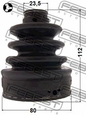 Купить запчасть FEBEST - 2015-SEBT Пыльник ШРУСа внутренний 80X112X23.5 CHRYSLER SEBRING (JR) 2001-2006 2015-SEBT
