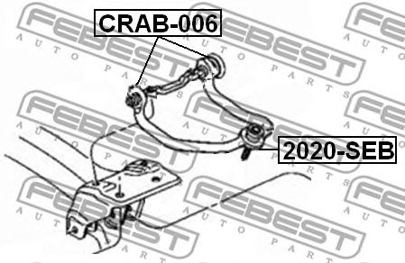 Купить запчасть FEBEST - 2020-SEB Опора шаровая CHRYSLER SEBRING/CIRRUS/STRATUS R/T 2004-2010 2020-SEB