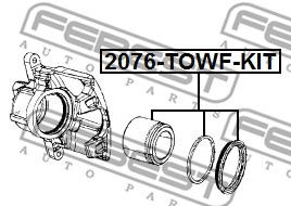 Купить запчасть FEBEST - 2076-TOWF-KIT Поршень передн суппорта JEEP LIBERTY II 2008-2013 2076-TOWF-KIT