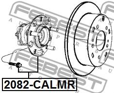 Купить запчасть FEBEST - 2082-CALMR Ступица задняя 2082-CALMR