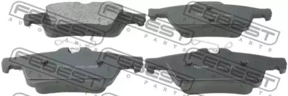 Купить запчасть FEBEST - 2101-CBSR Колодки тормозные задние FORD FOCUS II CB4 2008-2011 2101-CBSR