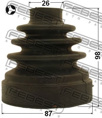 Купить запчасть FEBEST - 2115-CA223LHT Пыльник ШРУСа внутренний 2115-CA223LHT
