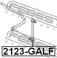 Купить запчасть FEBEST - 2123-GALF Тяга стабилизатора 2123-GALF
