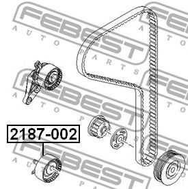 Купить запчасть FEBEST - 2187-002 Ролик натяжной ГРМ FORD FOCUS II 2187-002