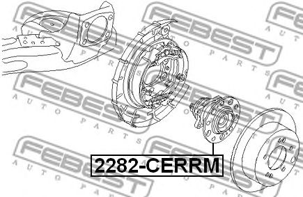 Купить запчасть FEBEST - 2282-CERRM Ступица в сборе задняя KIA CERATO/FORTE 2008- 2282-CERRM