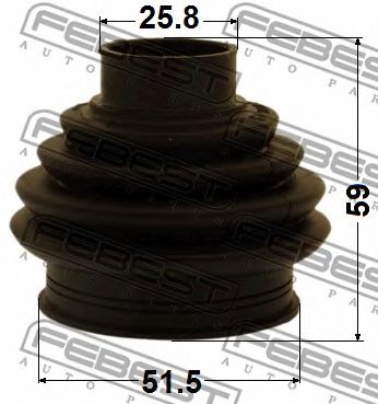 Купить запчасть FEBEST - 2315P-CCR Пыльник ШРУСа внешний задний 2315P-CCR