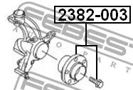 Купить запчасть FEBEST - 2382-003 Ступица в сборе передняя SKODA OCTAVIA II 2004-2012 2382-003