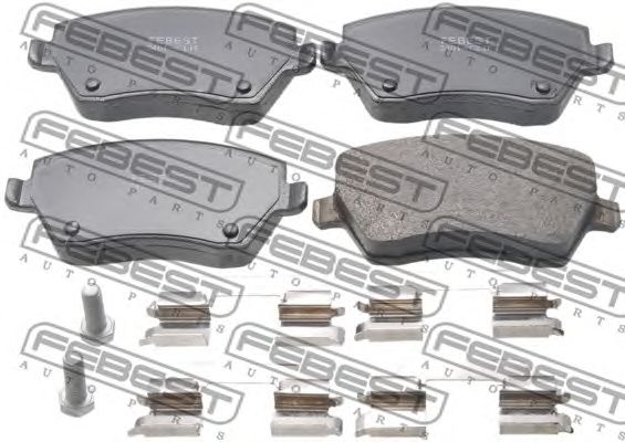 Купить запчасть FEBEST - 2401-CLIF Колодки передние RENAULT LOGAN (05-13) 2401-CLIF