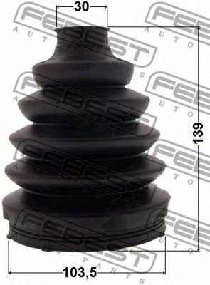 Купить запчасть FEBEST - 2517-BOX3 Пыльник ШРУСа наружный 103.5X139X30 CITROEN RELAY III 2006- 2517-BOX3